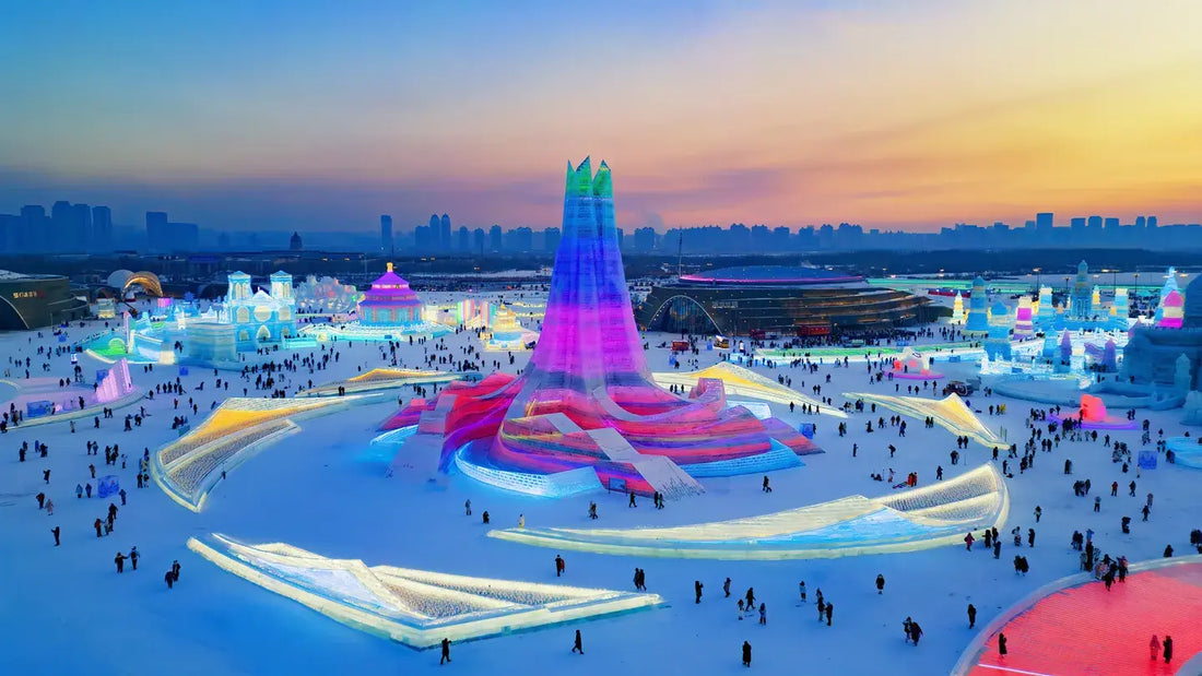 Playing wild in the snow, joy frozen in time at Dongfeng Lake Ice and Snow World