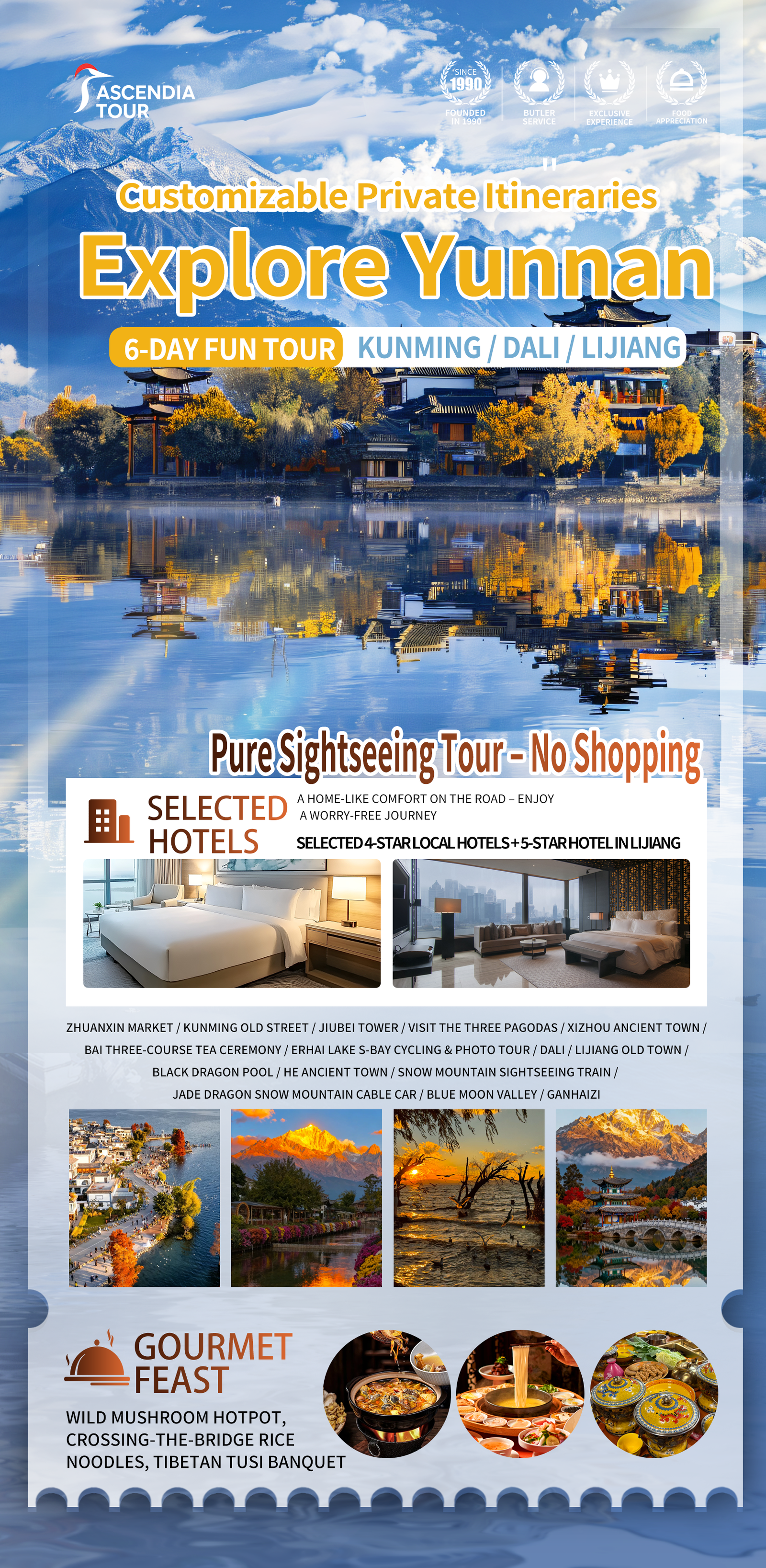 8-Day Yunnan Classic Tour (Kunming-Dali-Lijiang-Shangri-La) poster